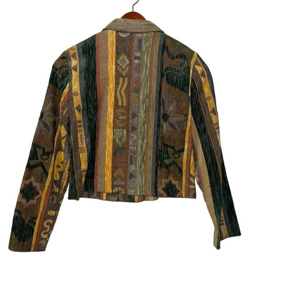 Vintage 80s 90s Sedona clothing company tapestry multi-prints button up jacket - Picture 4 of 11